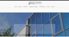 Desktop Screenshot of hinnerwisch.de